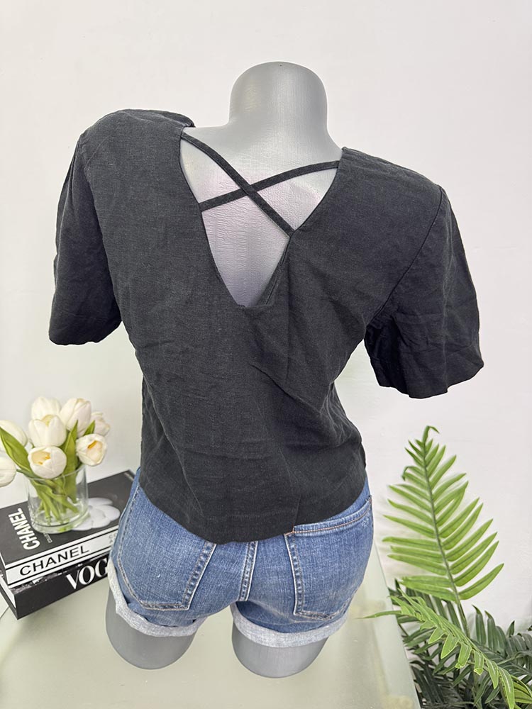 Bluza maneca scurta Mango XS - imagine 2