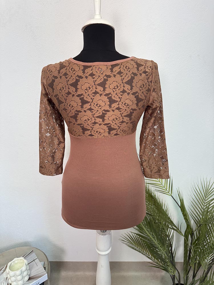 Bluza dantelata,calitativa vascoza melrose 34 - imagine 2
