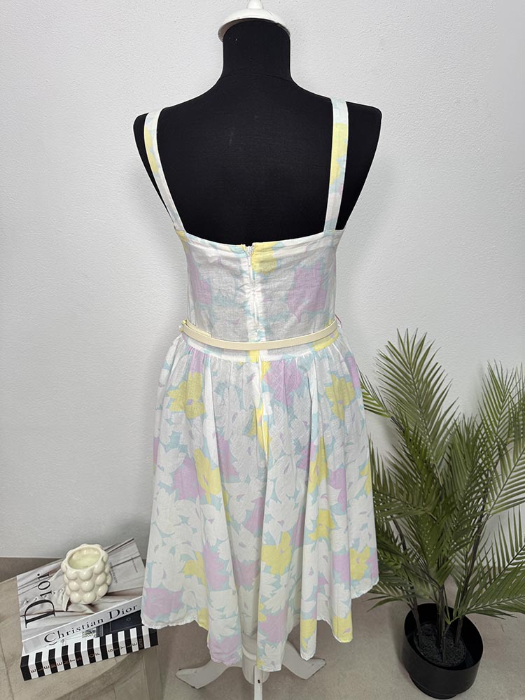 Rochie calitativa cu curea inclus 100% bumbac 38 - imagine 2