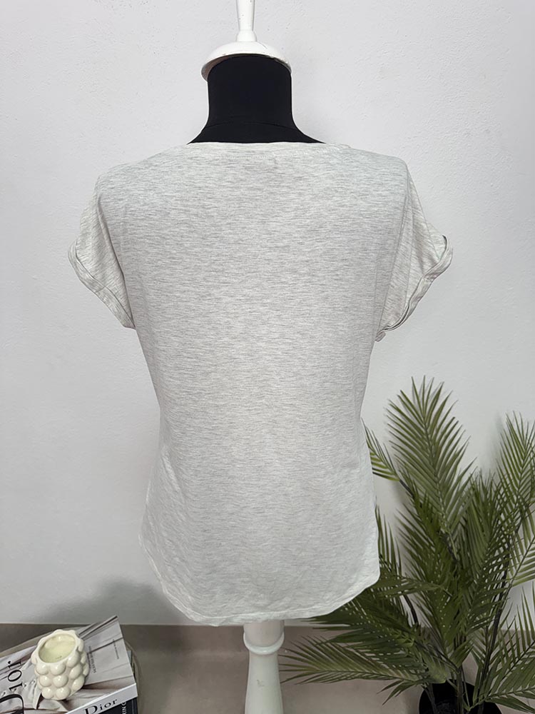 Tricou cu broderie C&A S - imagine 2