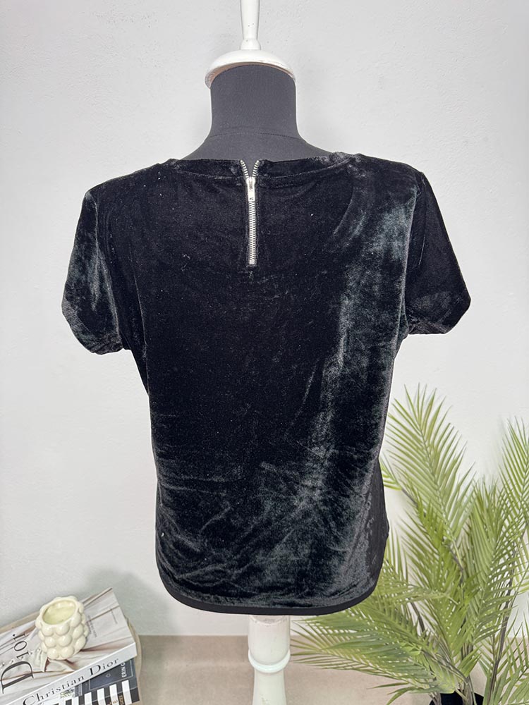 Tricou din catifea Esmara 44 - imagine 2