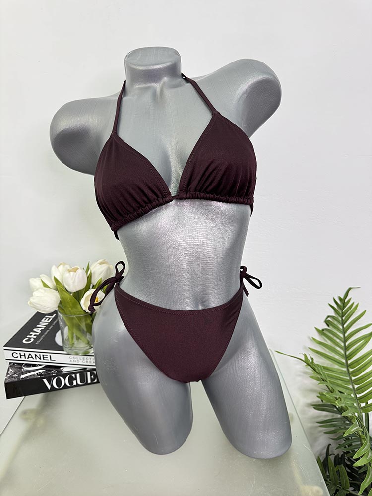 Costum de baie doua piese sutien fara burete S