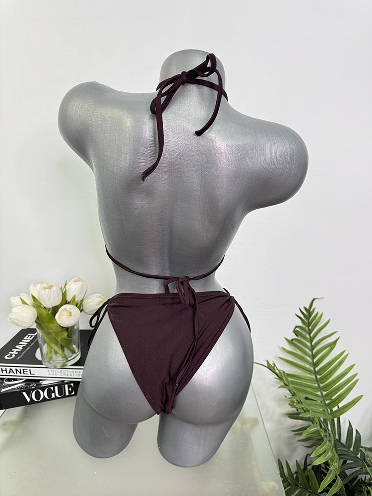 Costum de baie doua piese sutien fara burete S - imagine 2