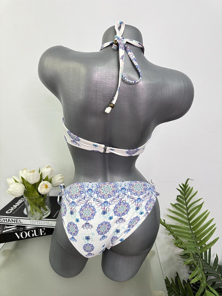 Costum de baie doua piese sutien cu burete S - imagine 2
