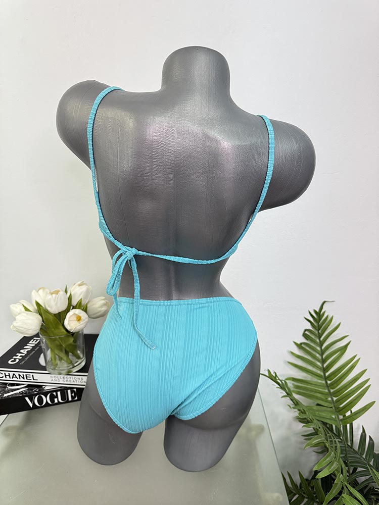 Costum de baie doua piese sutien cu burete Tezenis S - imagine 2