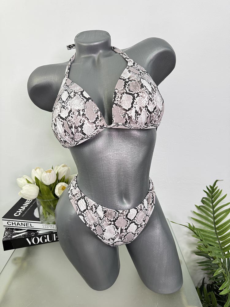 Costum de baie doua piese sutien cu burete cam S