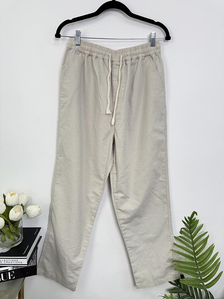 Pantaloni in bumbac cam M