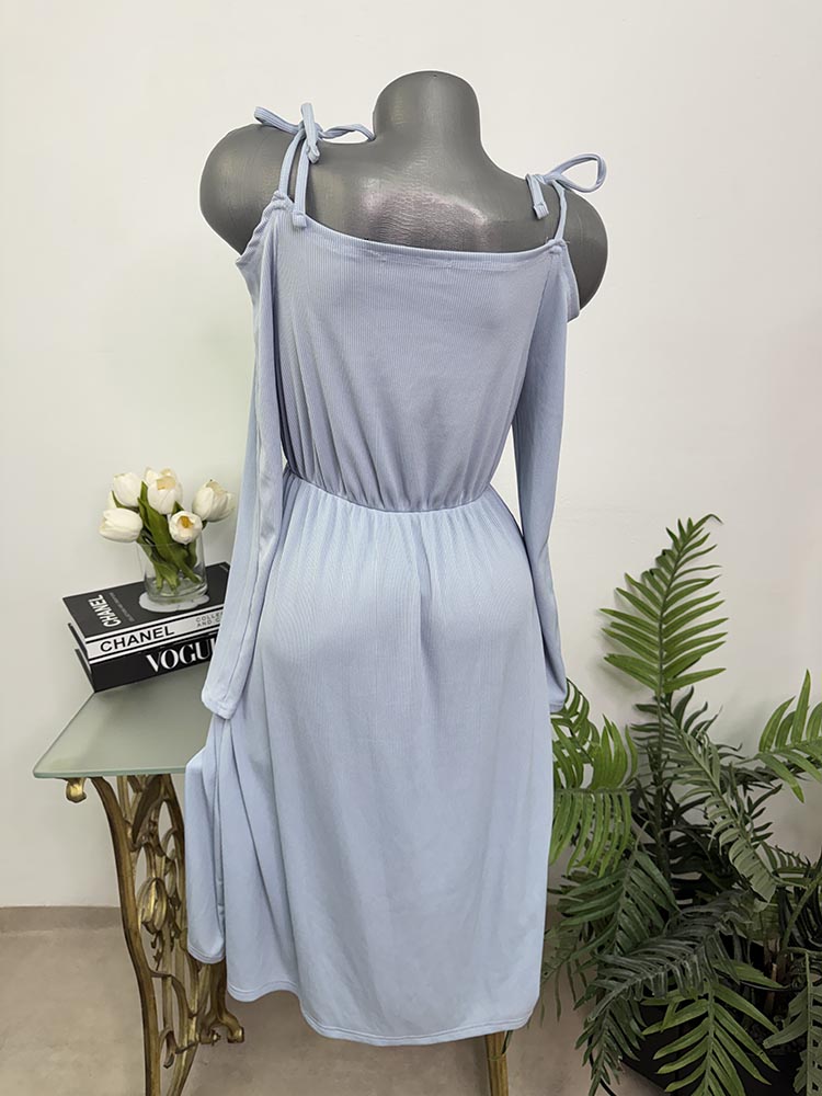 Rochie cu elastic in talie Lost ink 38 - imagine 2