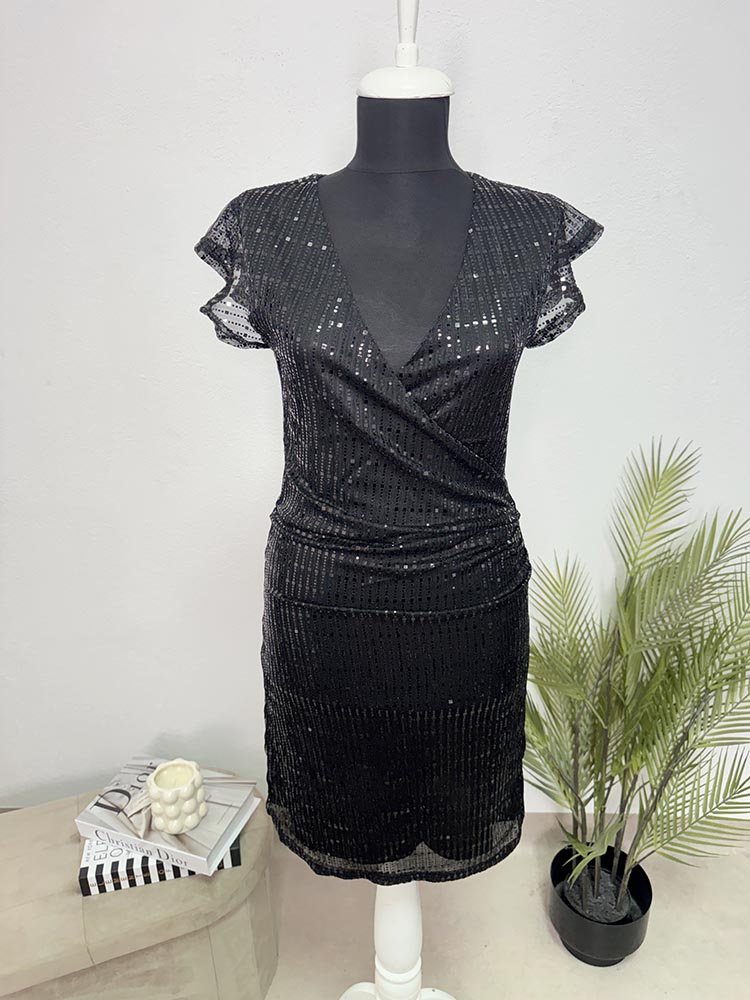 Rochie calitativa cu paiete Jean Pascale XS