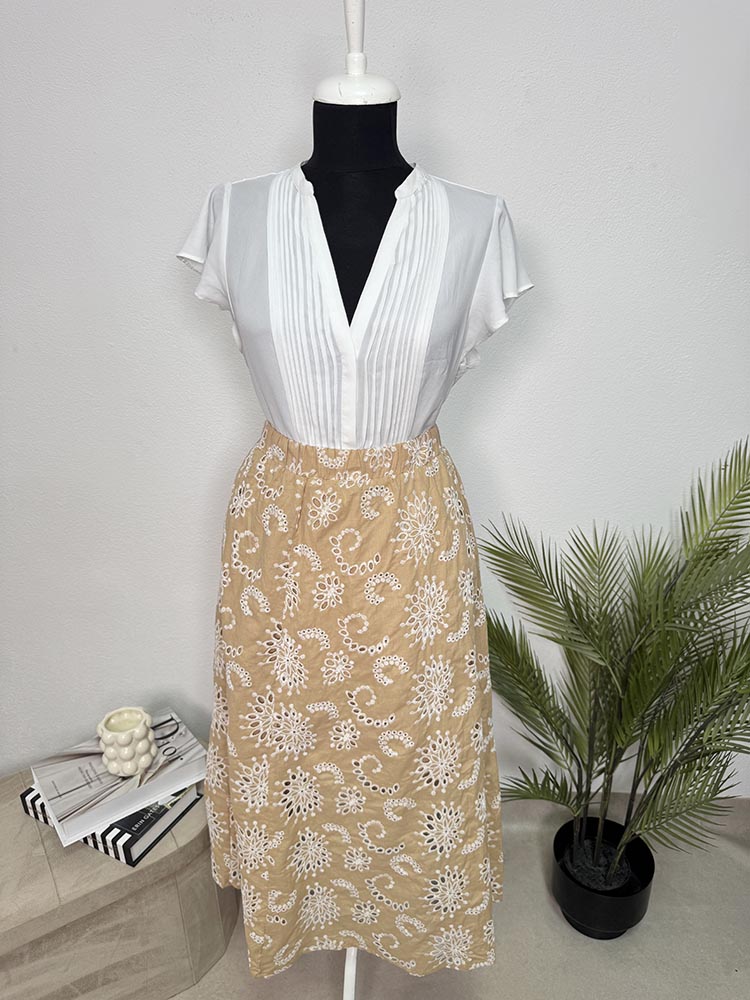 Fusta calitativa cu broderie Ladies Fashion L