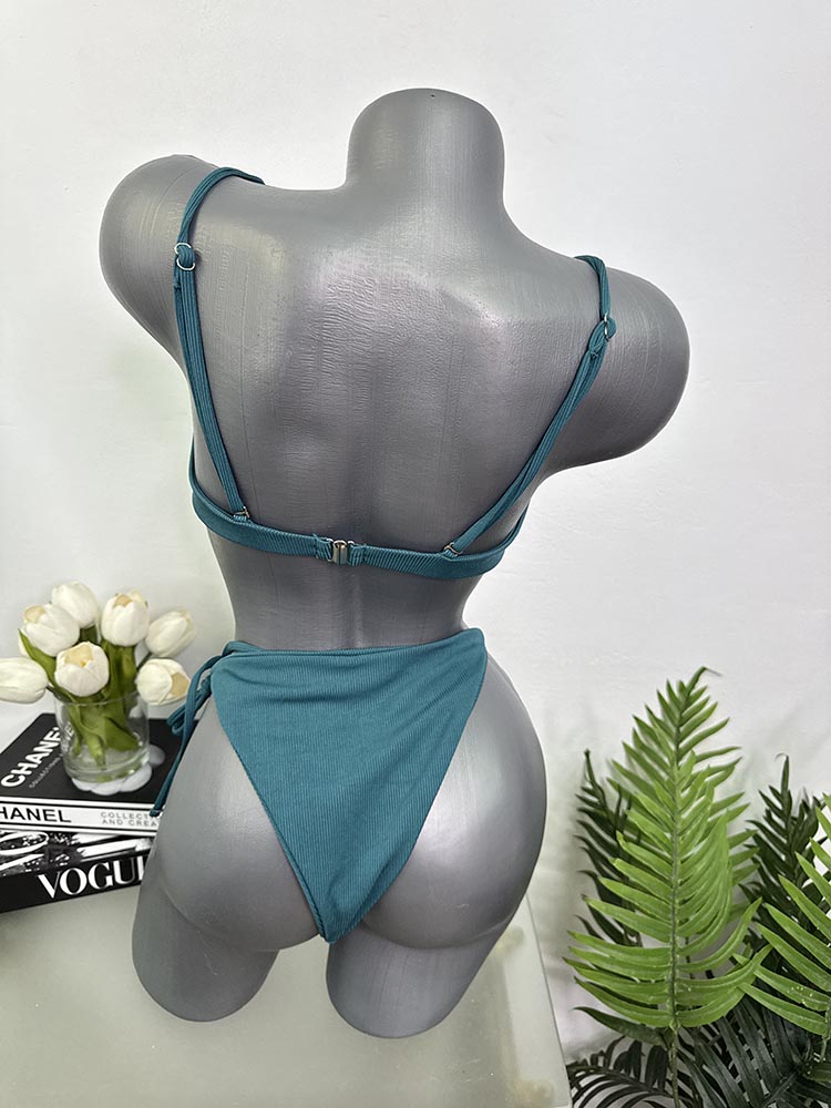 Costum de baie doua piese sutien cu burete S - imagine 2