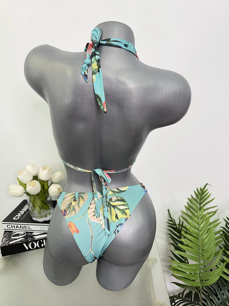 Costum de baie doua piese sutien cu burete Liquido S - imagine 2
