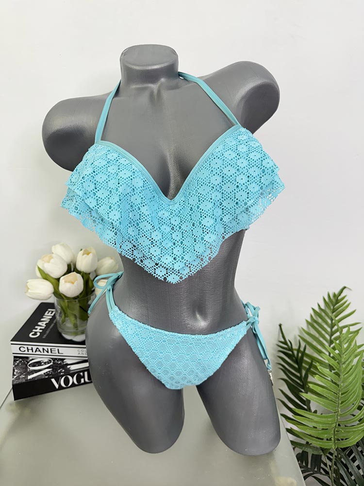 Costum de baie doua piese sutien cu burete S