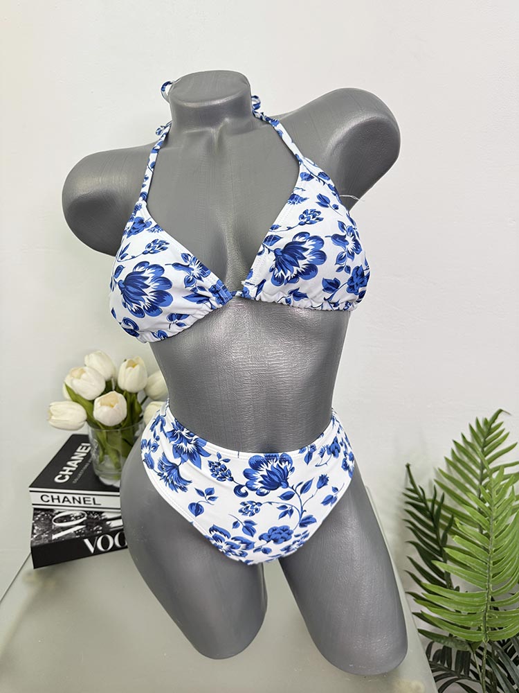 Costum de baie doua piese sutien cu burete Xs