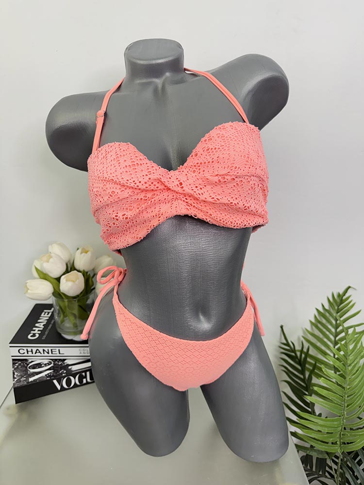 Costum de baie doua piese sutien cu burete H&M 80B