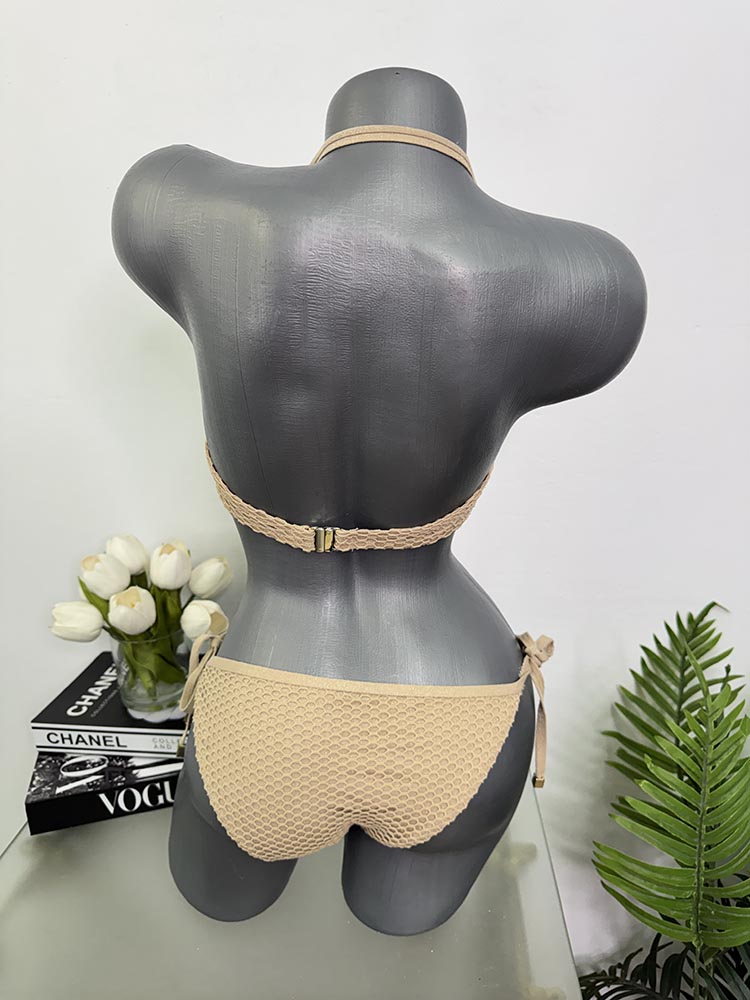Costum de baie doua piese sutien cu burete S - imagine 2