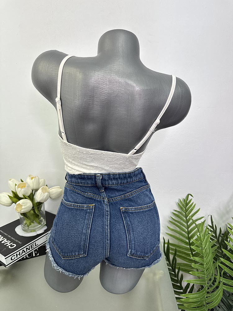 Pantaloni scurti blugi H&M 34 - imagine 2