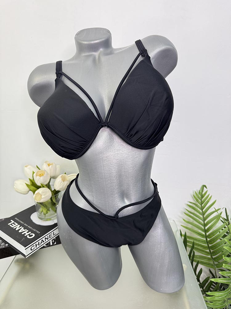 Costum de baie doua piese sutien cu burete 42
