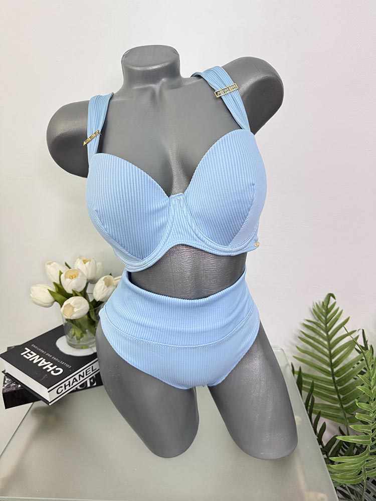 Costum de baie doua piese sutien cu burete L-XL