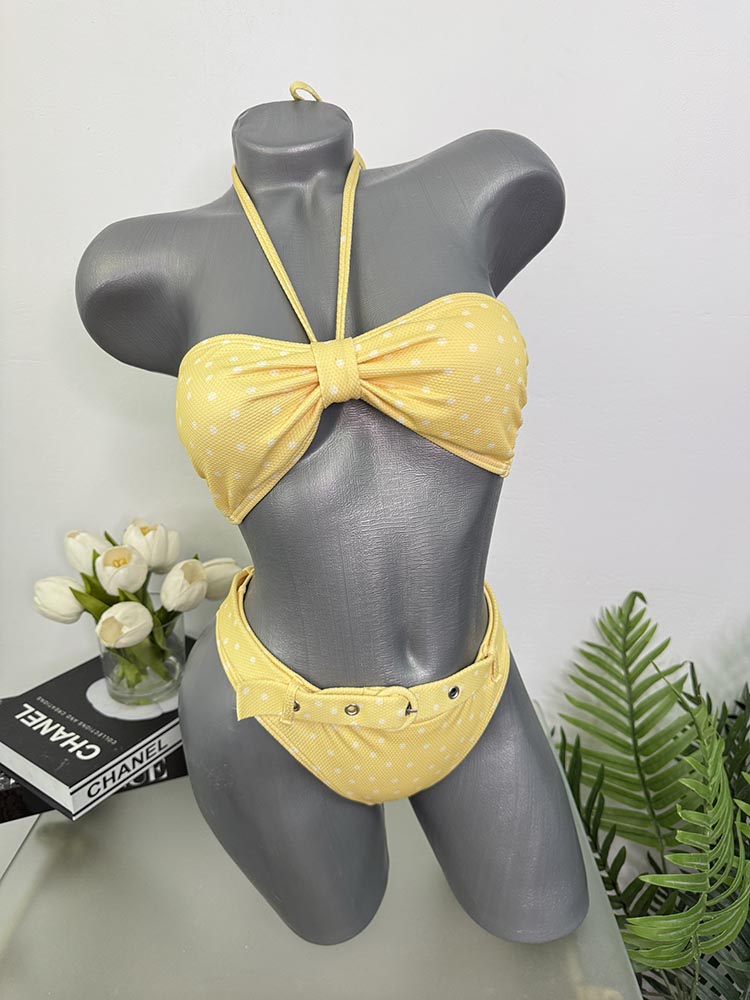Costum de baie doua piese sutien cu burete cam s