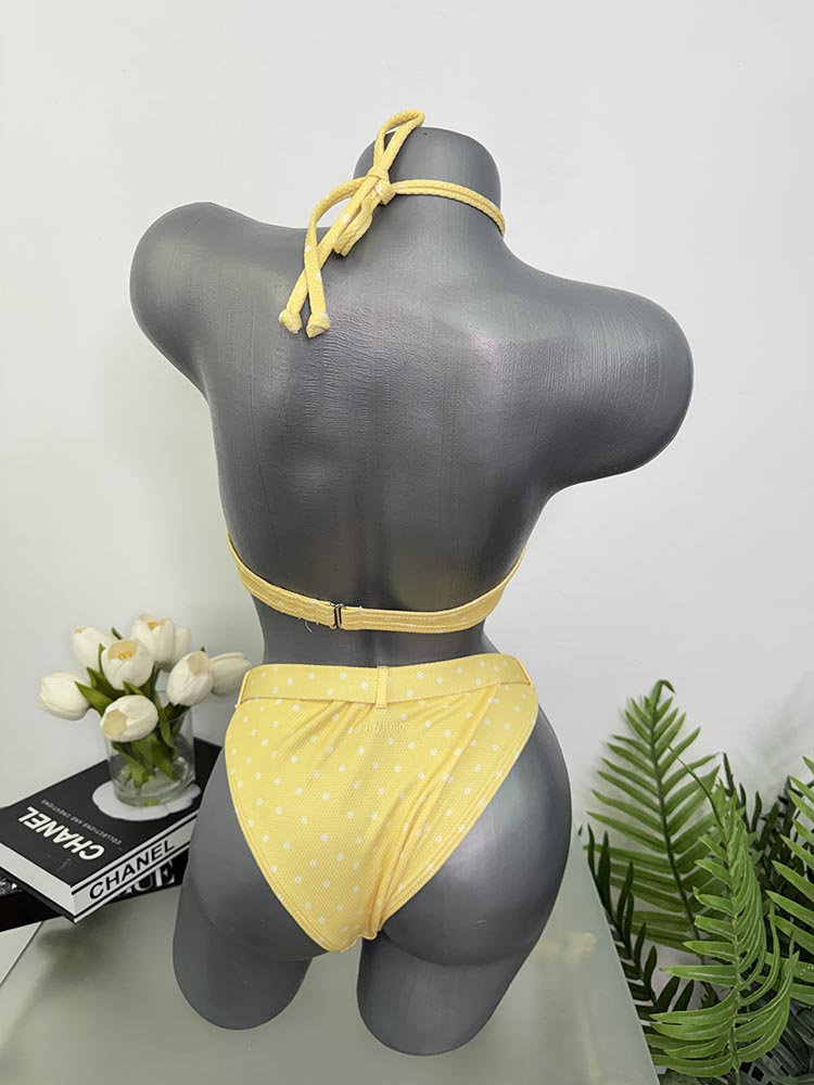 Costum de baie doua piese sutien cu burete cam s - imagine 2