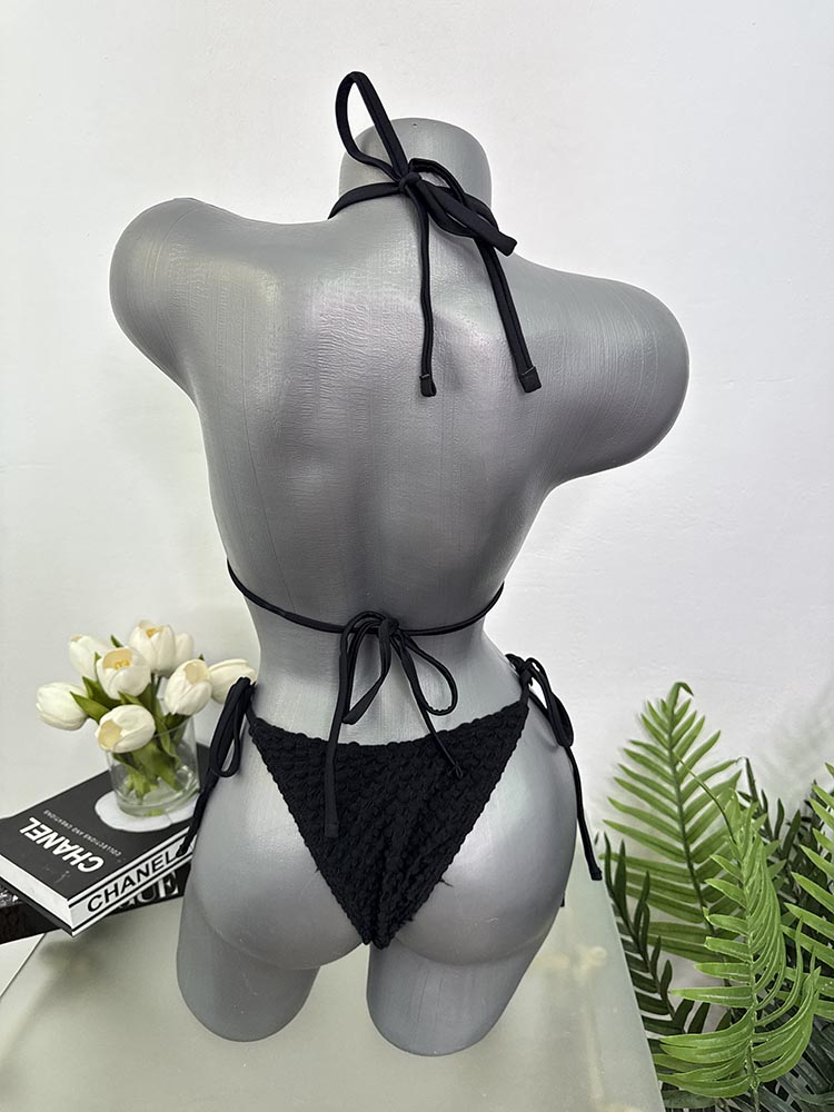 Costum de baie doua piese sutien cu burete M - imagine 2