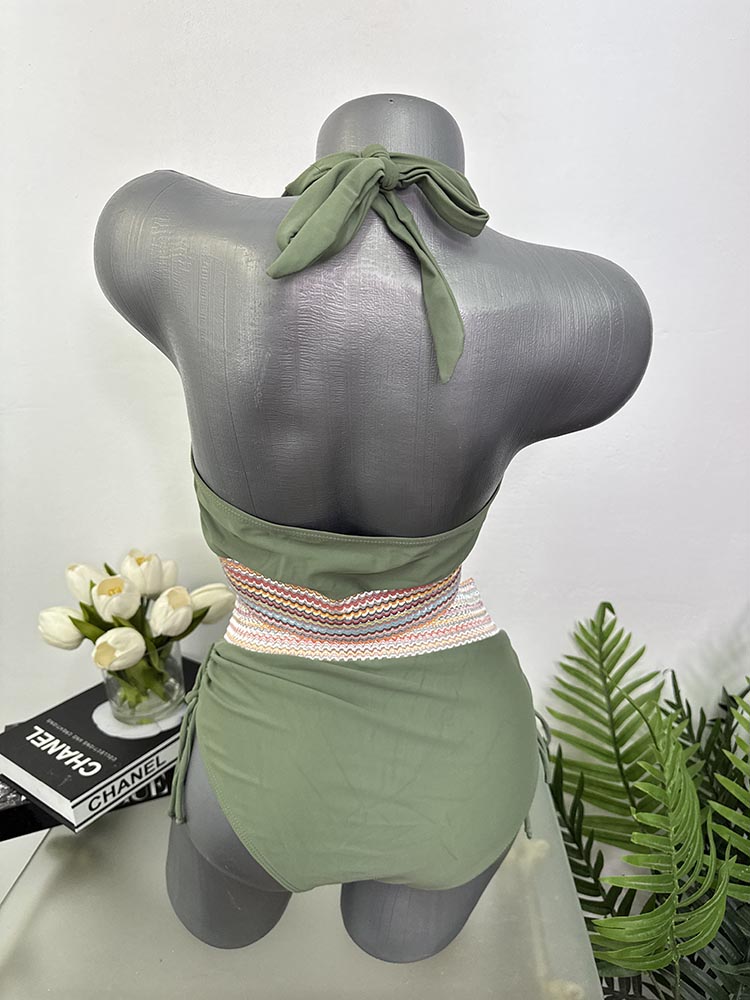 Costum de baie doua piese sutien cu burete L - imagine 2