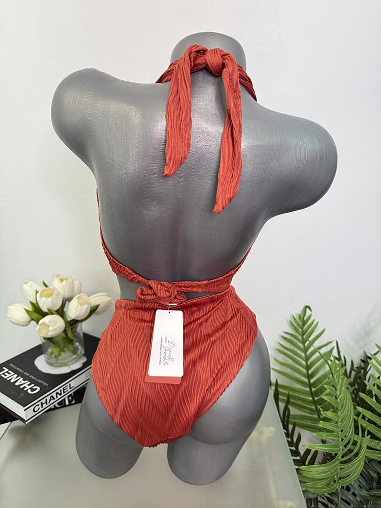 Costum de baie doua piese sutien cu burete Danielle von grondelle 80C - imagine 2