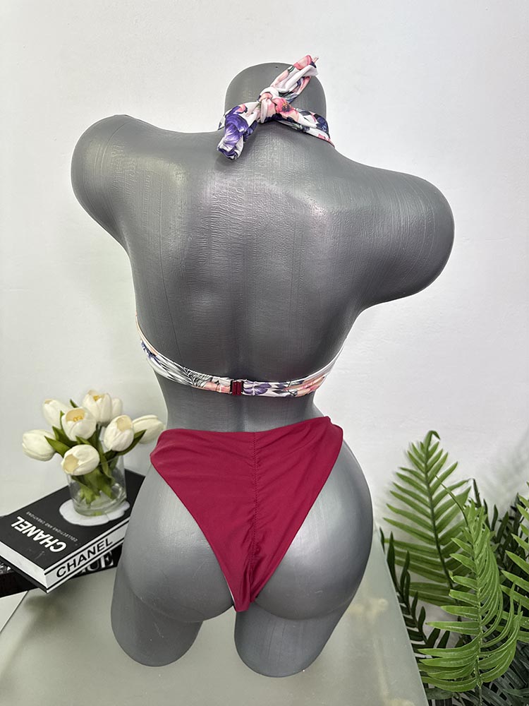 Costum de baie doua piese sutien cu burete H&M 38 - imagine 2