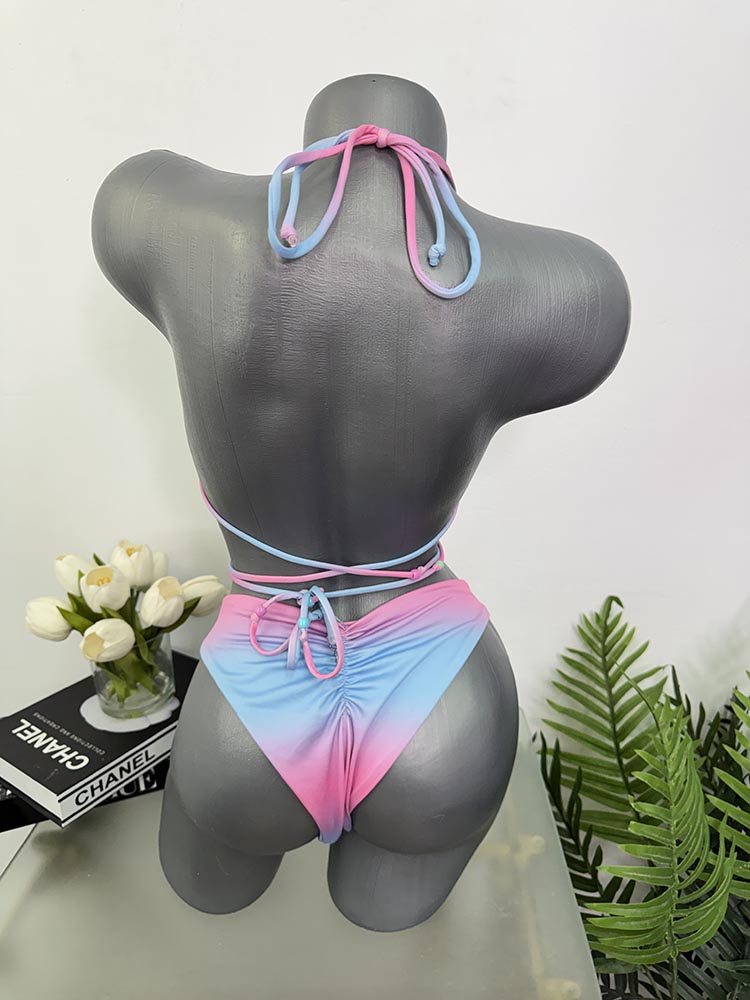 Costum de baie doua piese sutien cu burete S - imagine 2