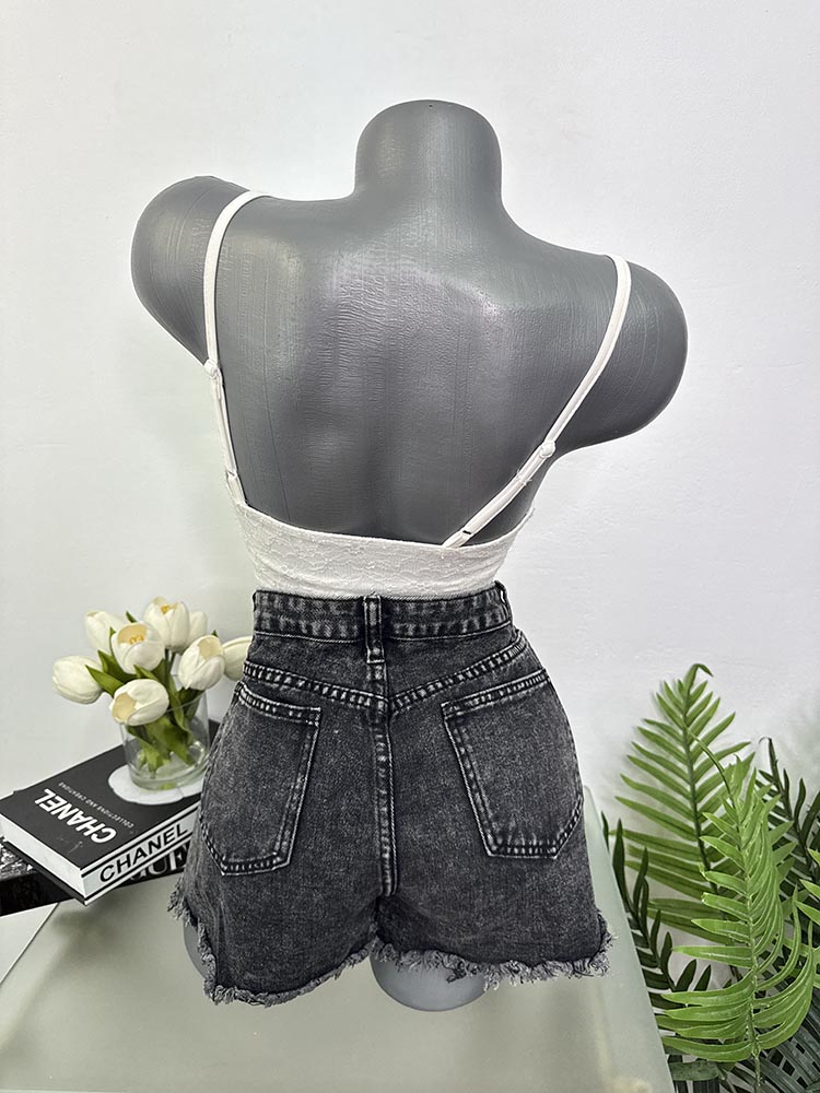 Pantaloni scurti blugi cam M - imagine 2