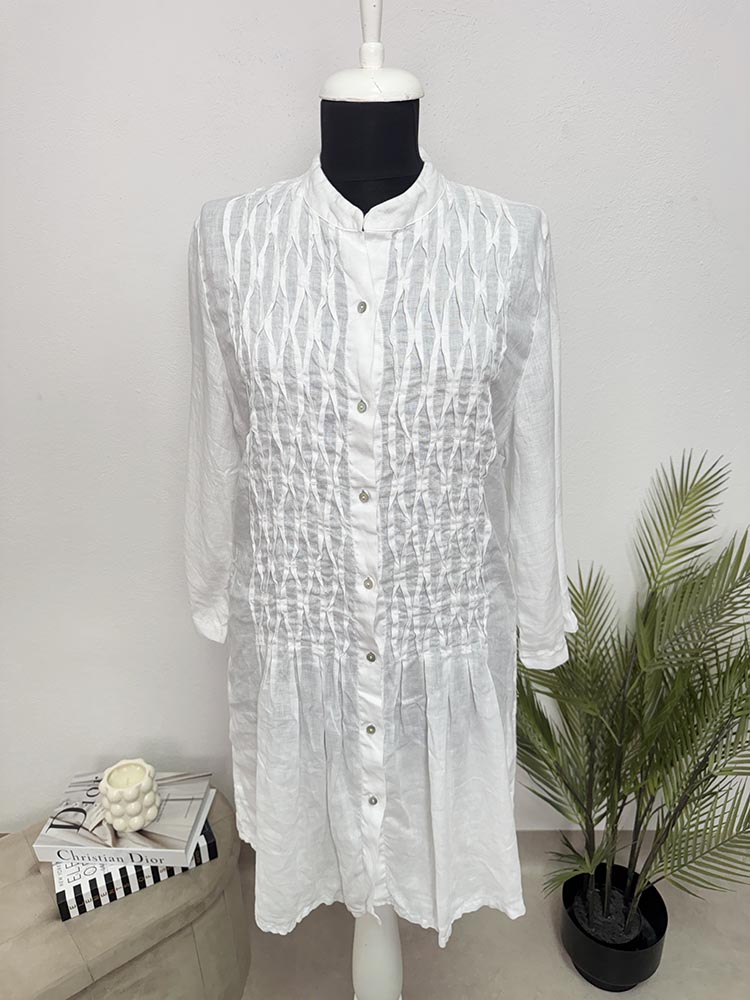 Rochie calitativa tip camasa in Made in Italy Cam S-M