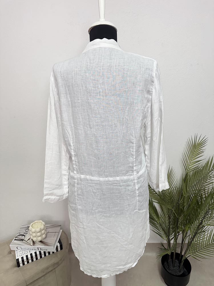 Rochie calitativa tip camasa in Made in Italy Cam S-M - imagine 2