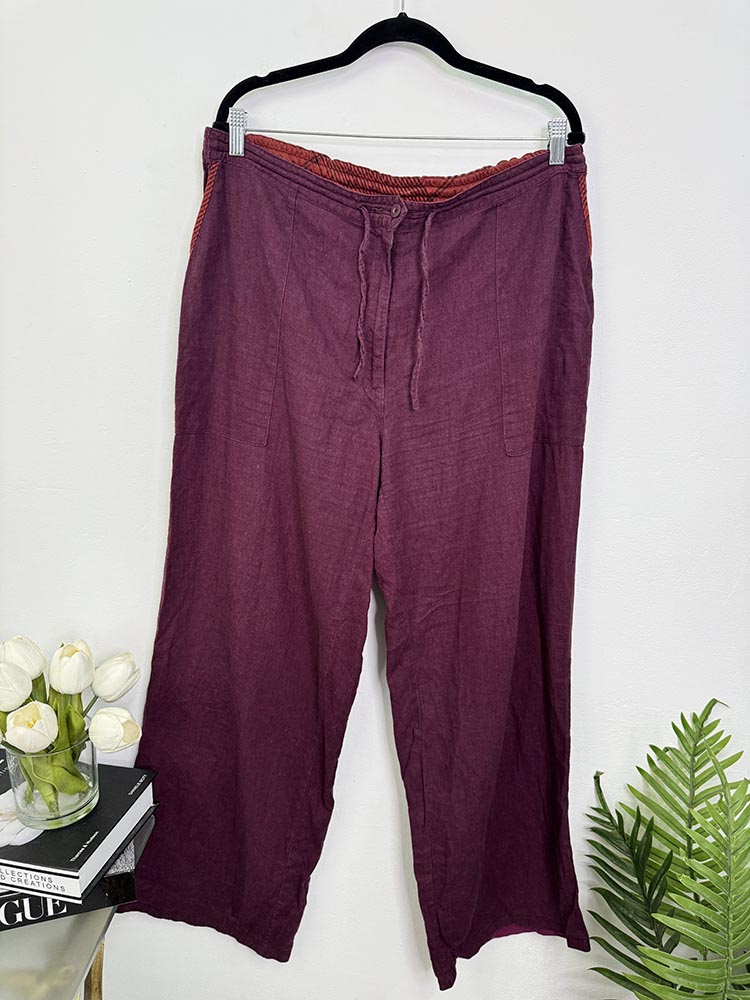 Pantaloni lejer in bumbac cam XL