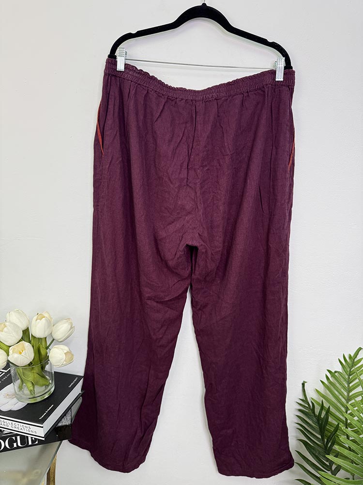 Pantaloni lejer in bumbac cam XL - imagine 2
