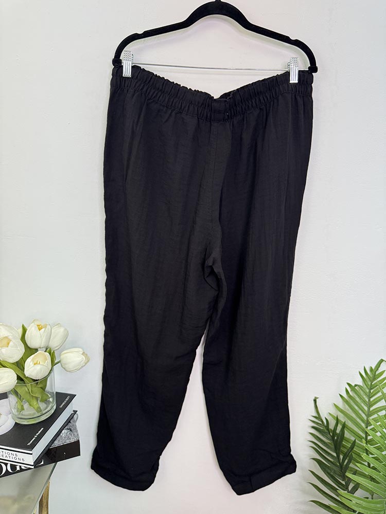 Pantaloni lejer vascoza H&M L - imagine 2