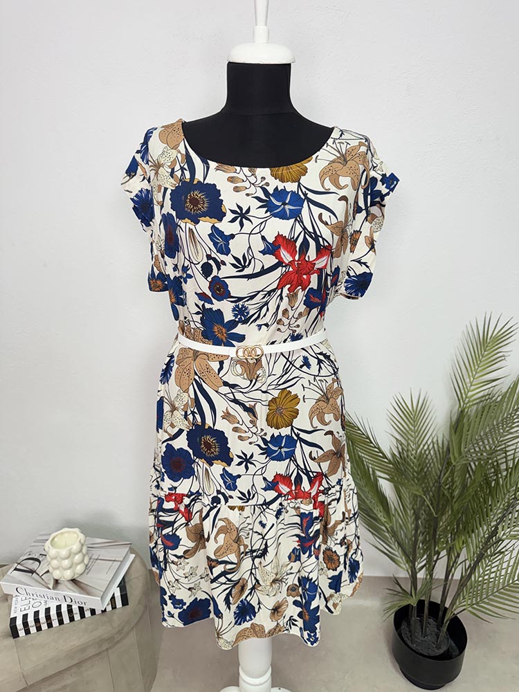 Rochie calitativa vascoza cu curea inclus M