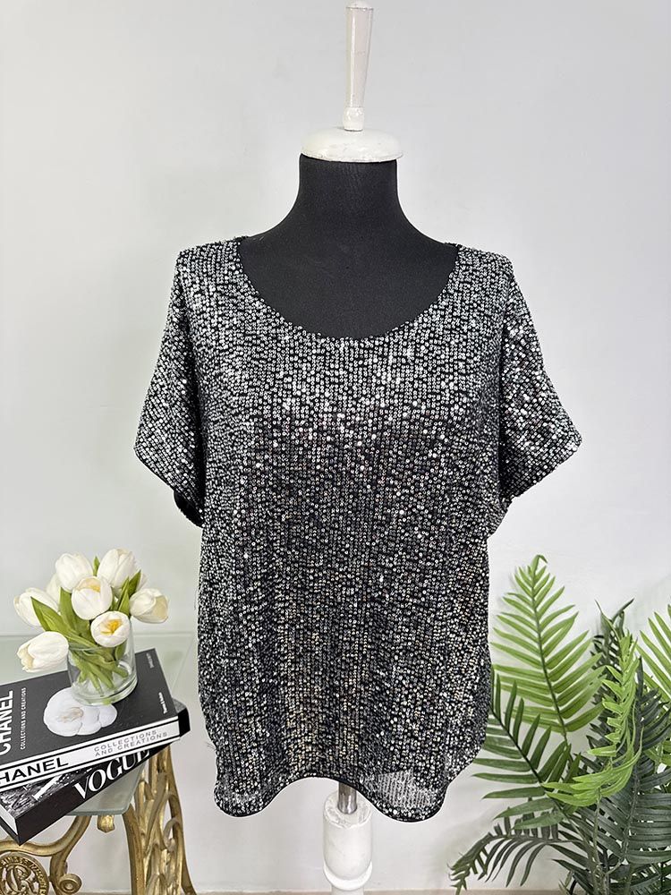 Bluza cu starsuri stralucitoare cam M-L