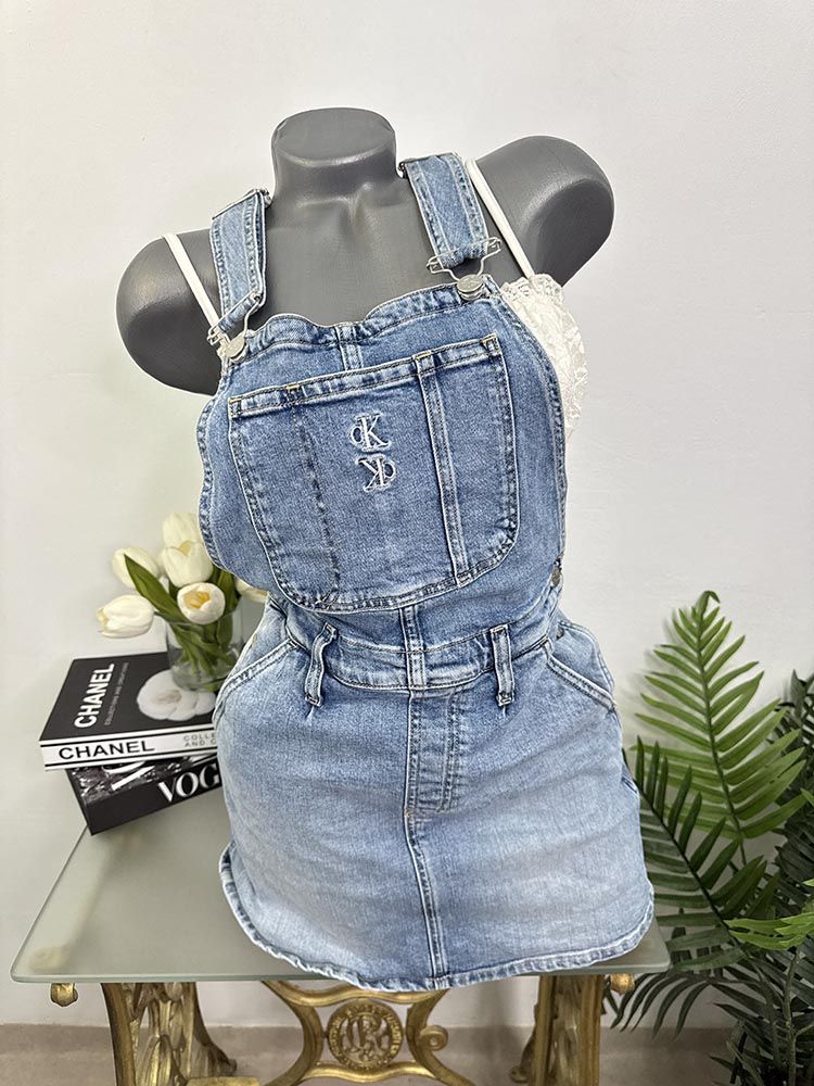 Fusta salopeta blugi Calvin Klein jeans S