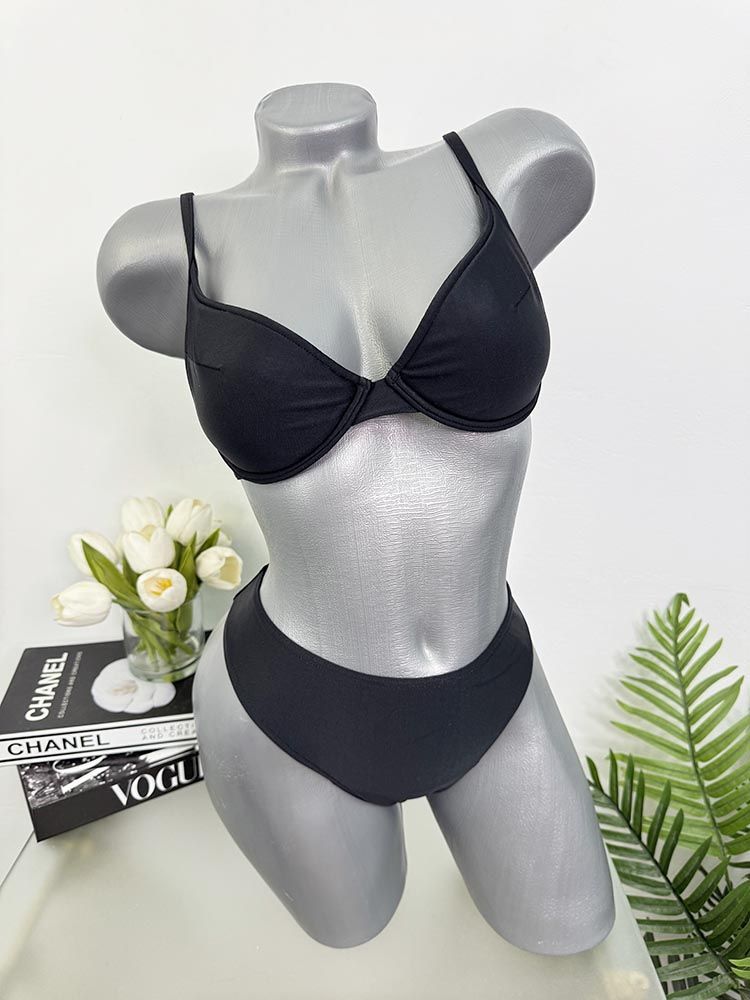 Costum de baie doua piese sutien cu burete 38