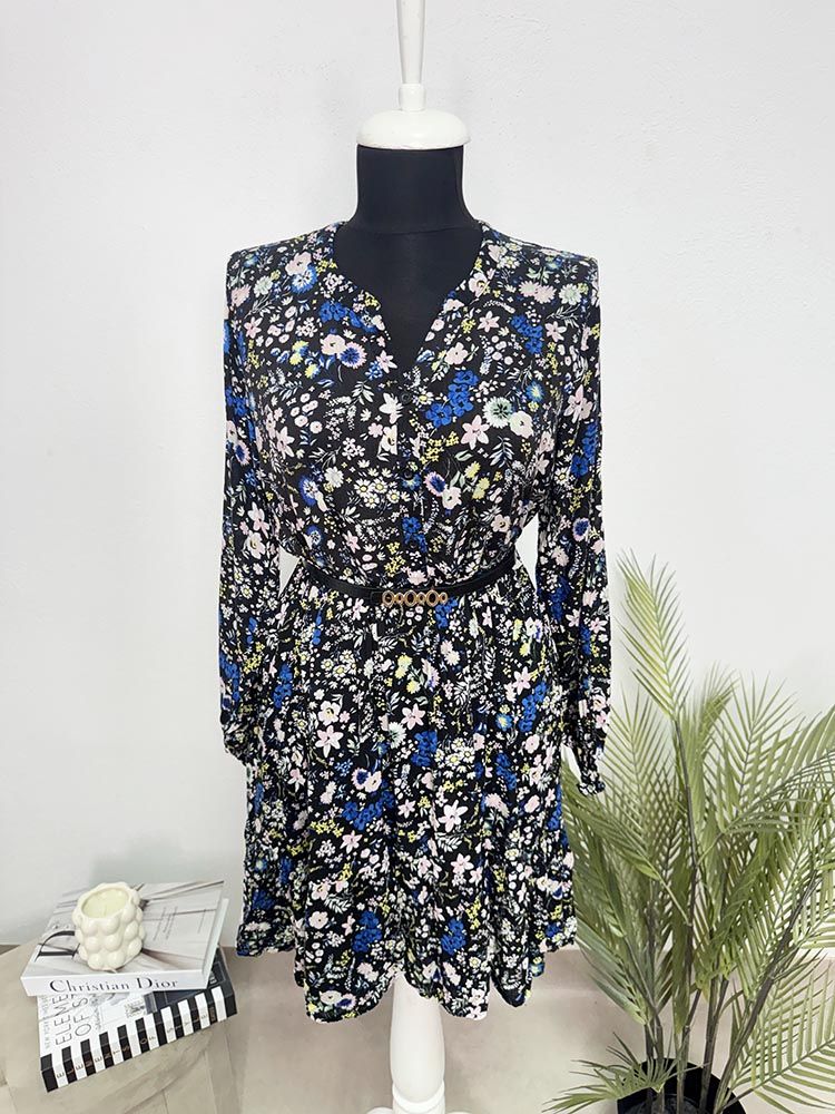Rochie calitativa cu curea inclus Janina 38