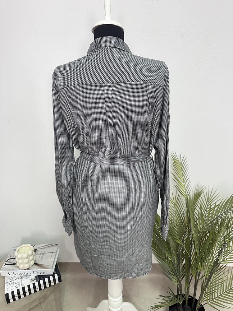 Rochie calitativa tip camasa bumbac Esmara 42 - imagine 2