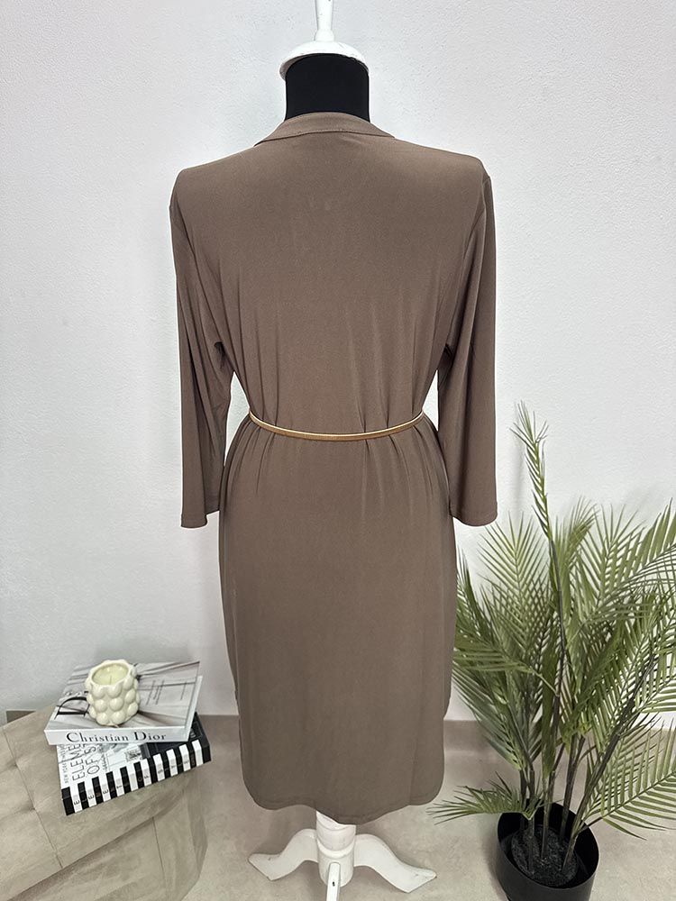 Rochie calitativa cu buzunare Angelle Milan L - imagine 2