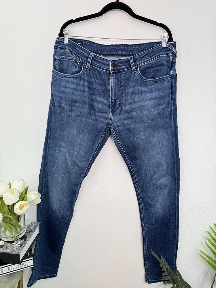 Blugi elastici low waist skinny slim fit Pepe Jeans 34