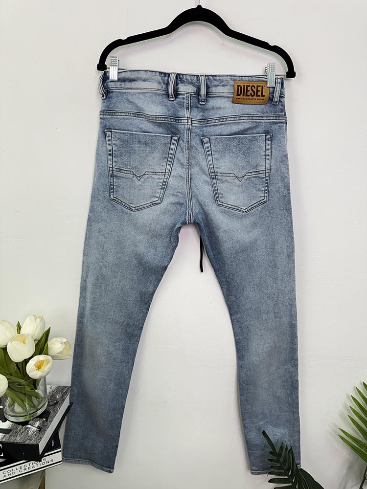 Blugi elastici tapered Diesel 32 - imagine 2