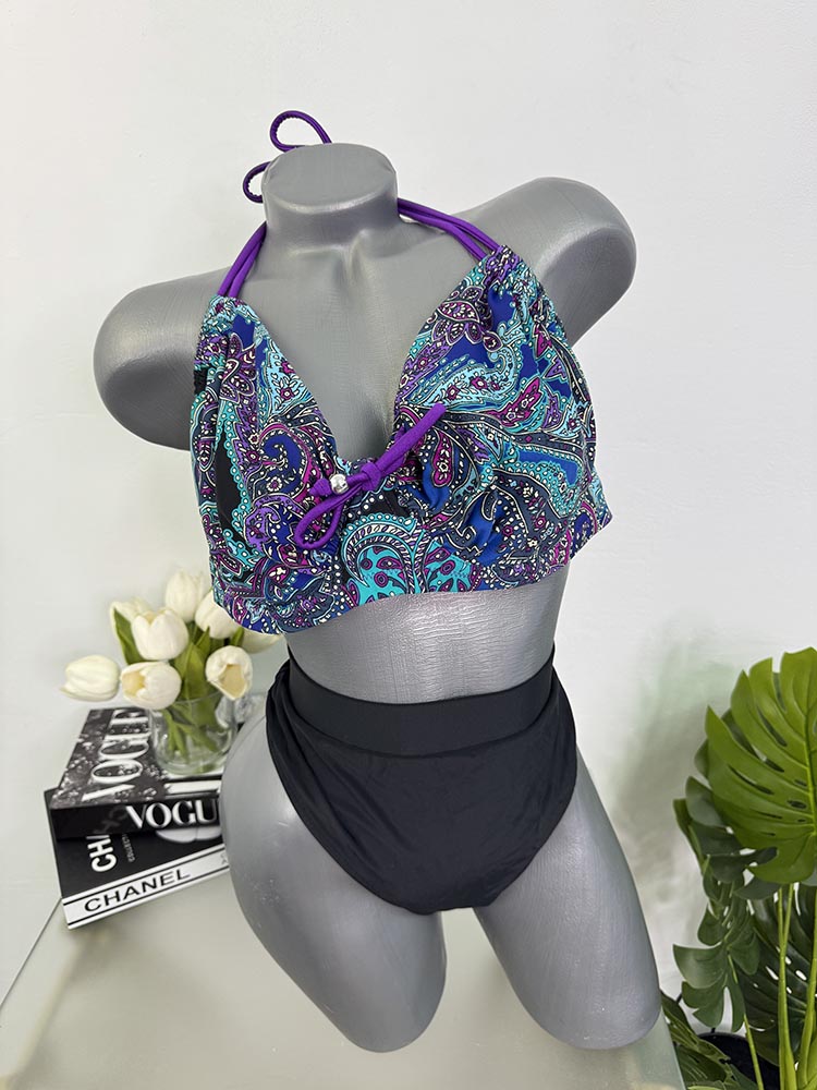 Costum de baie doua piese sutien fara burete Pour moi Sutien 38 F slip L