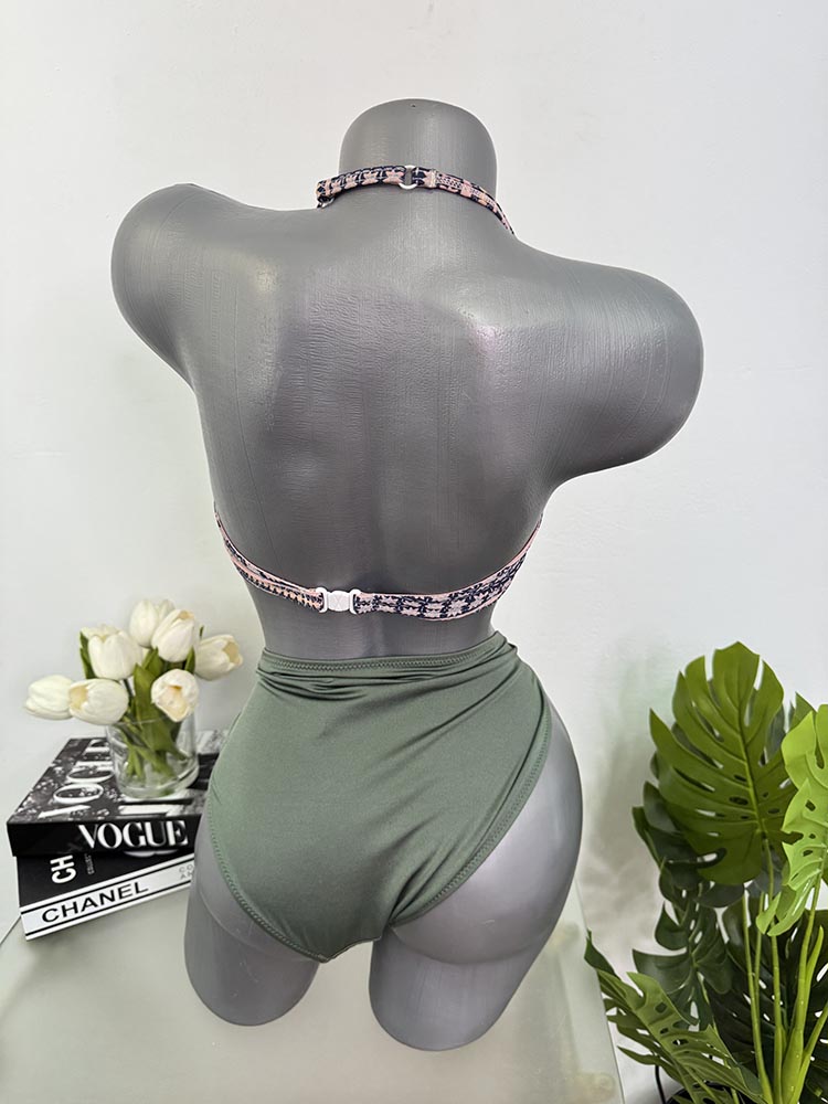 Costum de baie doua piese sutien cu burete 46 slip sutien s - imagine 2