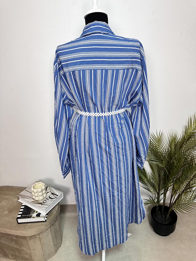 Rochie calitativa tip camasa vascoza Nutmeg 14 - imagine 2