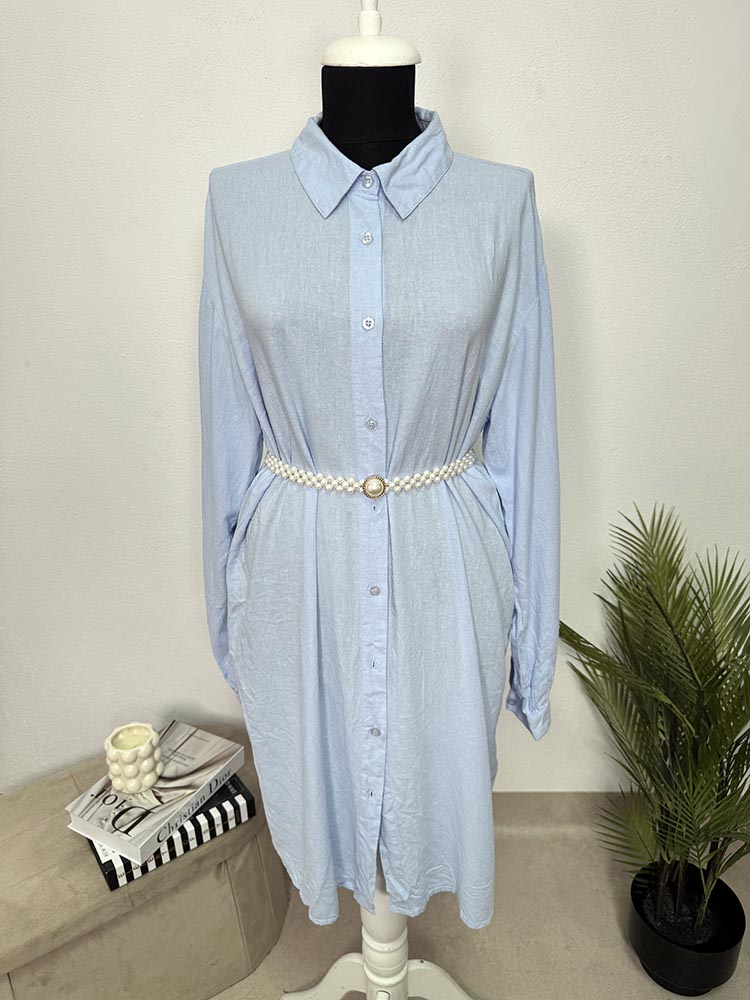 Rochie calitativa tip camasa vascoza in KAFFE 40