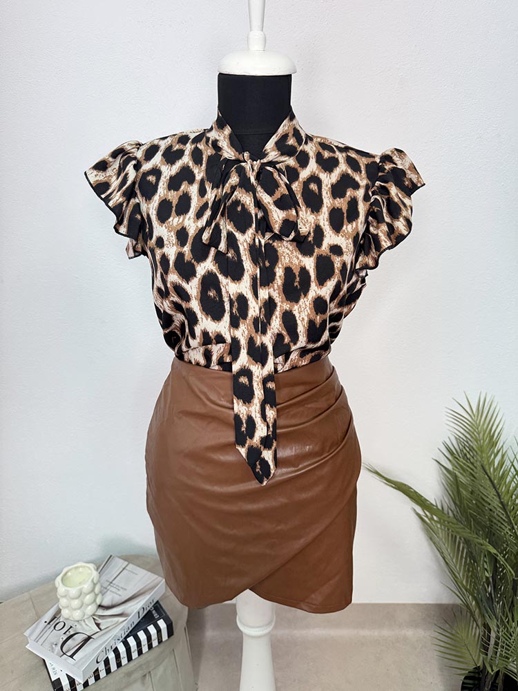 Fusta imitatie piele radica fashion M